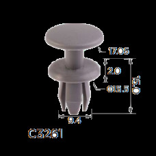 Фіксатор C3261 натискна/розпірна BMW, SKODA, MINI (51498237075, 11696) ( уп. 100 шт.)