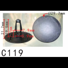 Кліпси C0119 утеплювача капота (ОЕМ 904670900801, 9046709008, 90467090080104) (уп.100шт)