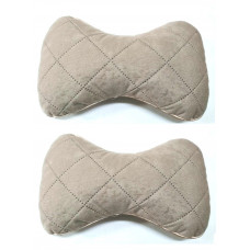 Подушка на підголівник тканина Антара бежева (2шт/к-кт)