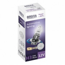 Лампа 12V H3 55W + 30% "Brevia"(12030PC) (1шт/уп.)