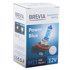 Лампа 12V_H11 55W 4200K Power Blue "Brevia" (1шт) (12011PBC) (10шт/уп)