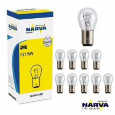 Лампа 24V (цок.ВАY15s) P21/5W "Narva" (17925) (уп.10шт)