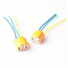 Роз'єм з проводом для ламп H4 керамічний (прямий) (CS9) 1314