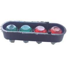 Болти номера з Cвітловідбивачем (2червоних+2зелених) - 4шт./уп.)