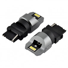 Світлодіод 12/24V P27(3156) Білий P27W 6x3020SMD 330Lm 6000K "Brevia" CANbus №10138 (2шт)