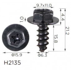 Гвинт H2135 з шайбою Toyota (90159C0036,9015960431,90159W0007) ( уп. 100 шт.)