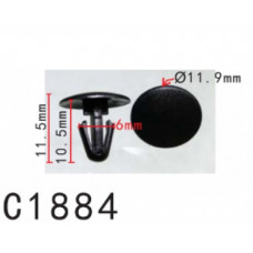 Кліпси C1884 ущільнювача FIAT, CITROEN, PEUGEOT, VOLVO, LANCIA (9605146380) (уп. 100шт.)