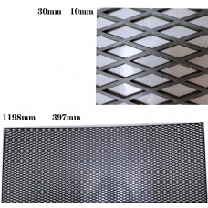 Сітка для бампера, радіатора BRILLIANT (Пластик Чорна) 40х120см/ромб 27х10мм