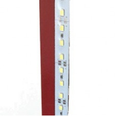 Стрічка алюміній 12V - 25см - Червона - (5630) - 2А 18LED в силіконі