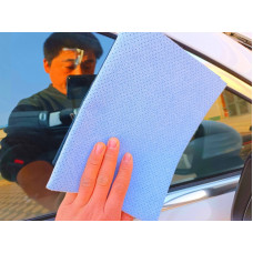 Серветка професійна 40х50 для скла та кузова перф-на "Colorful Tree" (Синя)