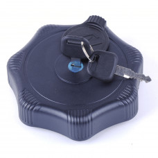 Кришка бензобака TIR чорна Туреччина 051050 Д=80мм/під ключ DAF,MAN, Volvo, Mers-81 2-язичка пластик