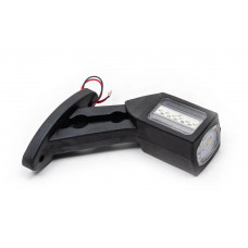 Габарит "ріжки" косий 13см 12/24v LED червоний+білий+жовтий TH-601 (2шт)