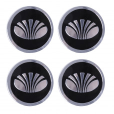 Наклейка на ковпаки DAEWOO (90мм) чорна (4шт)