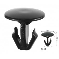 Кліпси C3661 обшивки капота HONDA (91532SJA003) (уп.100шт)