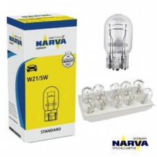 Лампа 12V (бесцок.2-контак.) W21/5W "Narva" (17919) (10шт/уп.)