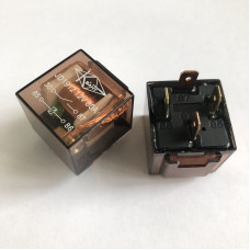 Реле 12V 4-х контактне 80А з індикатором КВАНТ JD1912 мідний каркас (прозорий корпус) потужне