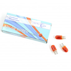 Лампа 12V (бесцок.) W5W "Квант" Amber Янтарна (уп.10шт)