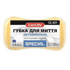 Губка 220х120х60 з великими порами "Carlife" СL-421 "GrayWash"