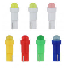 Світлодіод 12V Т5 Фіолетовий COB "15360" 0,5W (уп.10шт) №90