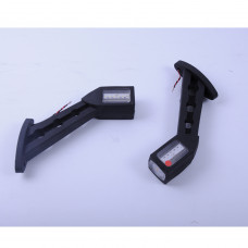 Габарит "ріжки" косий 17см 12/24v червоний+білий+жовтий 6+6+3LED "Thoc Auto" ТН-602 (2шт)