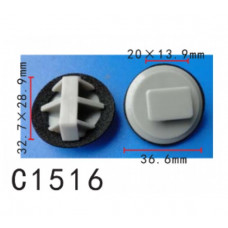 Кліпси C1516 молдингу порогів Mazda BP4L51SJ3 ( уп. 100 шт.)