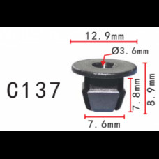 Кліпси C0137 під саморіз (OEM 179813881, 179-813-881, 3997391, 14155) ( уп. 100 шт.)