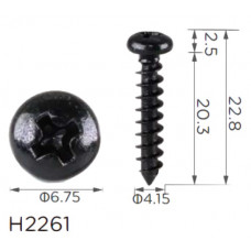 Саморіз H2261 VOLKSWAGEN (N91091001, 18108) ( уп. 100 шт.)