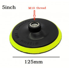 Платформа для кругів 125мм М10*2мм h = 10мм Жовтий (без упак+штуцер)