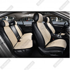 Накидки сидінь з вентиляцією алькантара "Elegant" PARMA Бежевий Повний комплект (700 714)