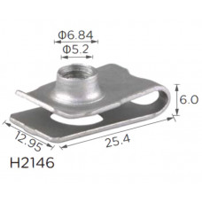 Скоба H2146 під гвинт L-25,4x12,95 D=5 Honda (90675SA5003) ( уп. 100 шт.)