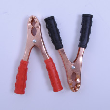 Затискачі для клеми АКБ (крокодили) (+/-)200-300А (д.140мм/ш.18мм/т.0,4мм) "Elegant" EL 102 212