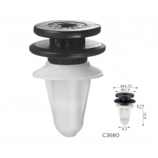 Кліпси C3680 обшивка дверей, молдинг, салон VW, SEAT, SKODA (3C0867333, 15722)( уп. 100 шт)