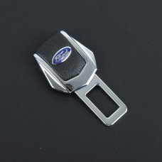 Заглушка ременя безпеки метал "Ford" (1шт) цинк.сплав + шкіра (тип №2)