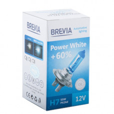 Лампа 12V H7 55W 4300K + 60% Power White "Brevia" (1шт) (12070PWC) (10шт/уп)