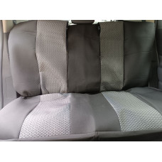 Чохли ''В'' чорні ( Сіра середина ) "Автосвіт" "MAX" (Заднє сидіння розділене 2 замки;2підголівн)