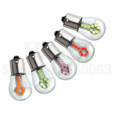 Світлодіод 12V Т25 Білий SMD 18-3030 +780Lm у скляній колбі №39