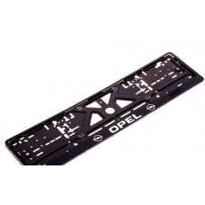 Рамка номера Opel "защіпка" 3D напис Хромований (Поліпроп./гнучкий морозостійкий)