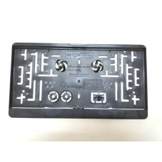 Рамка номера "Америк.тип" чорна (31.33cm*17.25cm) - Джип - седан (1шт) ХОДОВІ (НОВОГО ЗРАЗКУ)