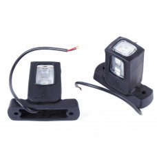 Габарит "ріжки" прямий 9,5см 12/24v червоний+білий+жовтий 1+1+2LED "СERAY" Л-090(2шт)