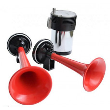 Сигнал повітряний 12v 2 дудки червоний "Elegant" 100744 (10шт/ящ)