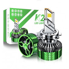 Лампа LED H7 радіатор+кулер 190w/17200lm K22 7055 Chip 6000K/IP68/12-24v(Canbus)+500%