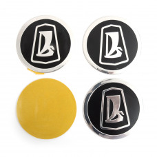 Наклейка на ковпаки Lada (90мм) чорна (4шт)