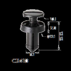 Кліпси C3410 підкрилок Renault 7703072361 Fiat 51761163 (100шт)