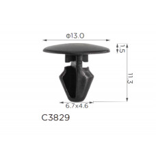 Кліпси C3829 кріплення ущільнювача дверей,кришки багажника VOLVO (30648194, 10709) (100шт)