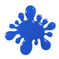 Наліпка силіконова "Клякса" мала синя (5шт.) 8х7см