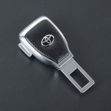 Заглушка ременя безпеки метал "Toyota" (1шт) цинк.сплав + шкіра + вхід під ремінь (№5)