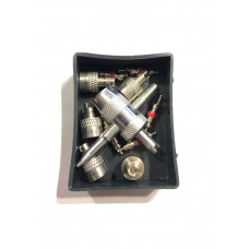 Ремкомплект камери 11од. (5 золотників + 5 ковпачків+ ключ)