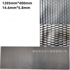 Сітка для бампера, радіатора LAMBO STYLE 1 (Пластик Чорна) 40х120см/дрібні соти 15х6 мм