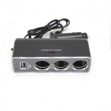 Автомобільний розгалужувач - трійник с 2*USB BJJ5-5 2100mAh