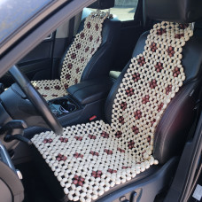 Масажер накидка автомобільна,Лак кісточка Світла Комбінована 125х47см МІКС (2шт)